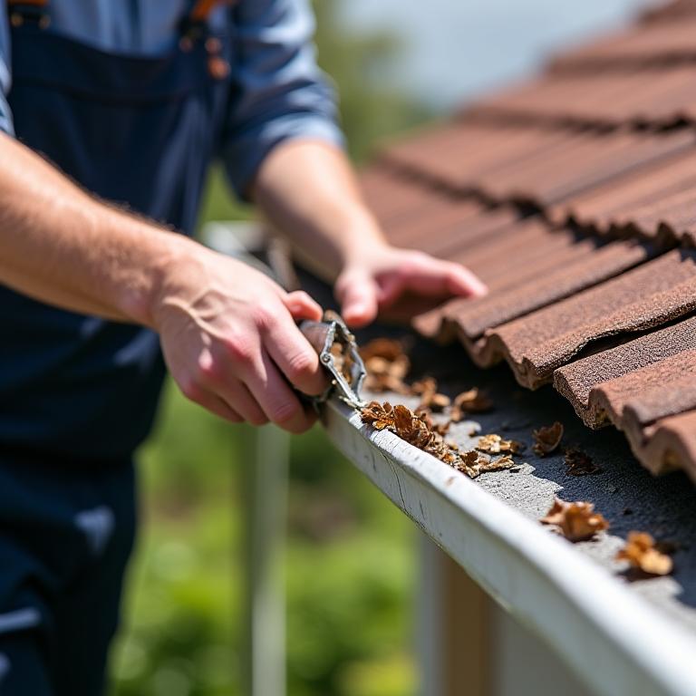 Professional gutter cleaning and maintenance service